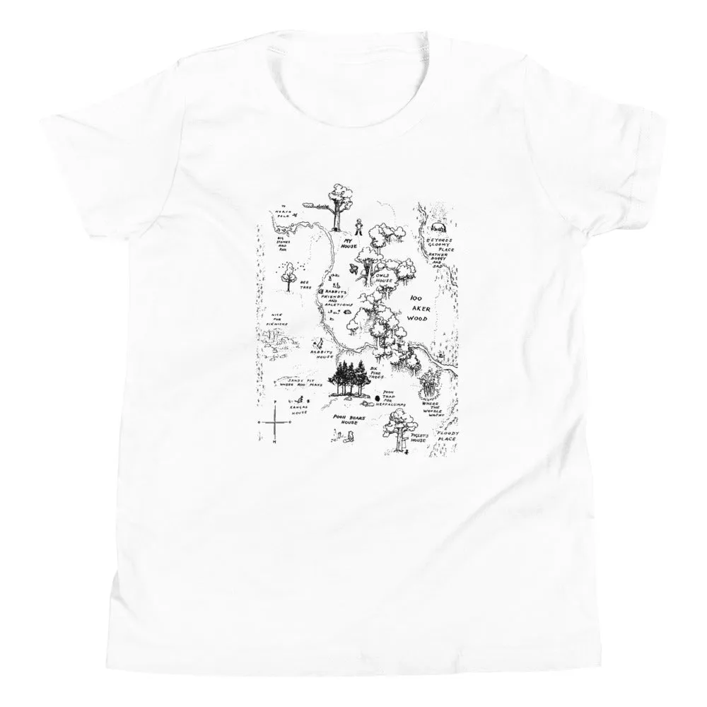 100 Acre Map Kid's Youth Tee