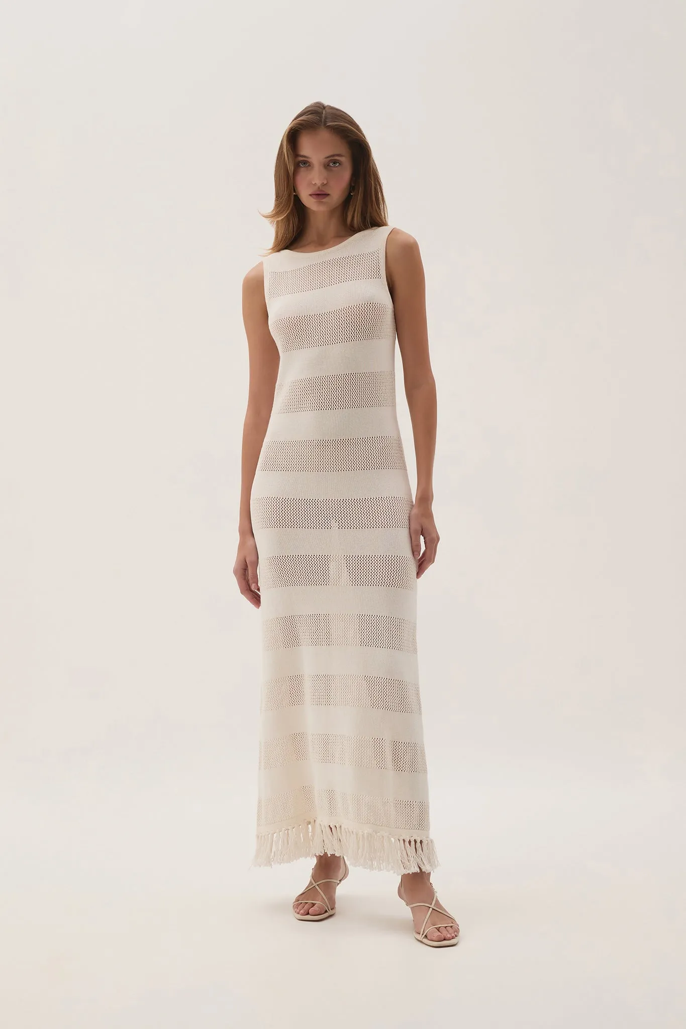 Bather Open Knit Midi Dress