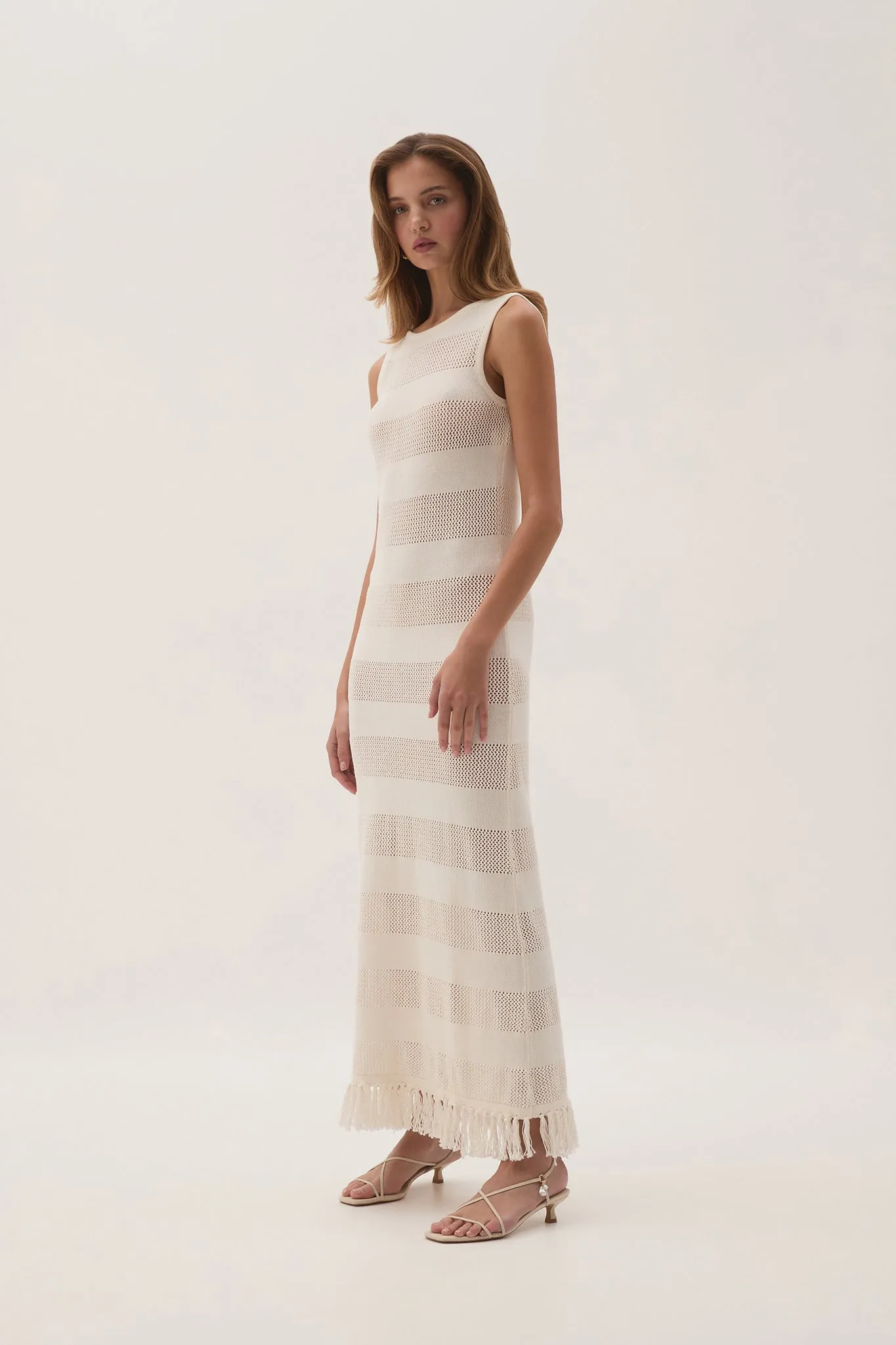 Bather Open Knit Midi Dress