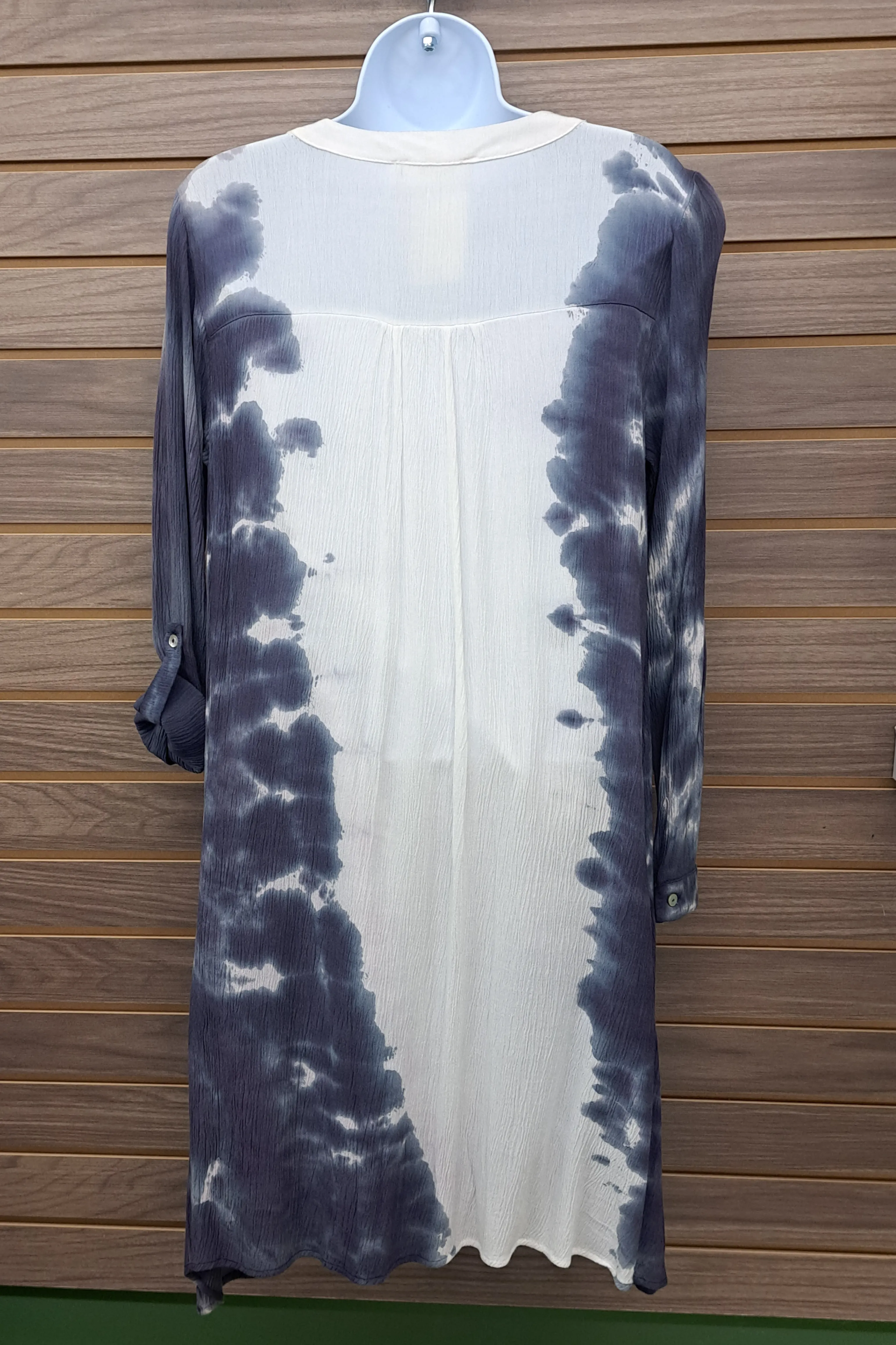 Blue tie dye comfy dress