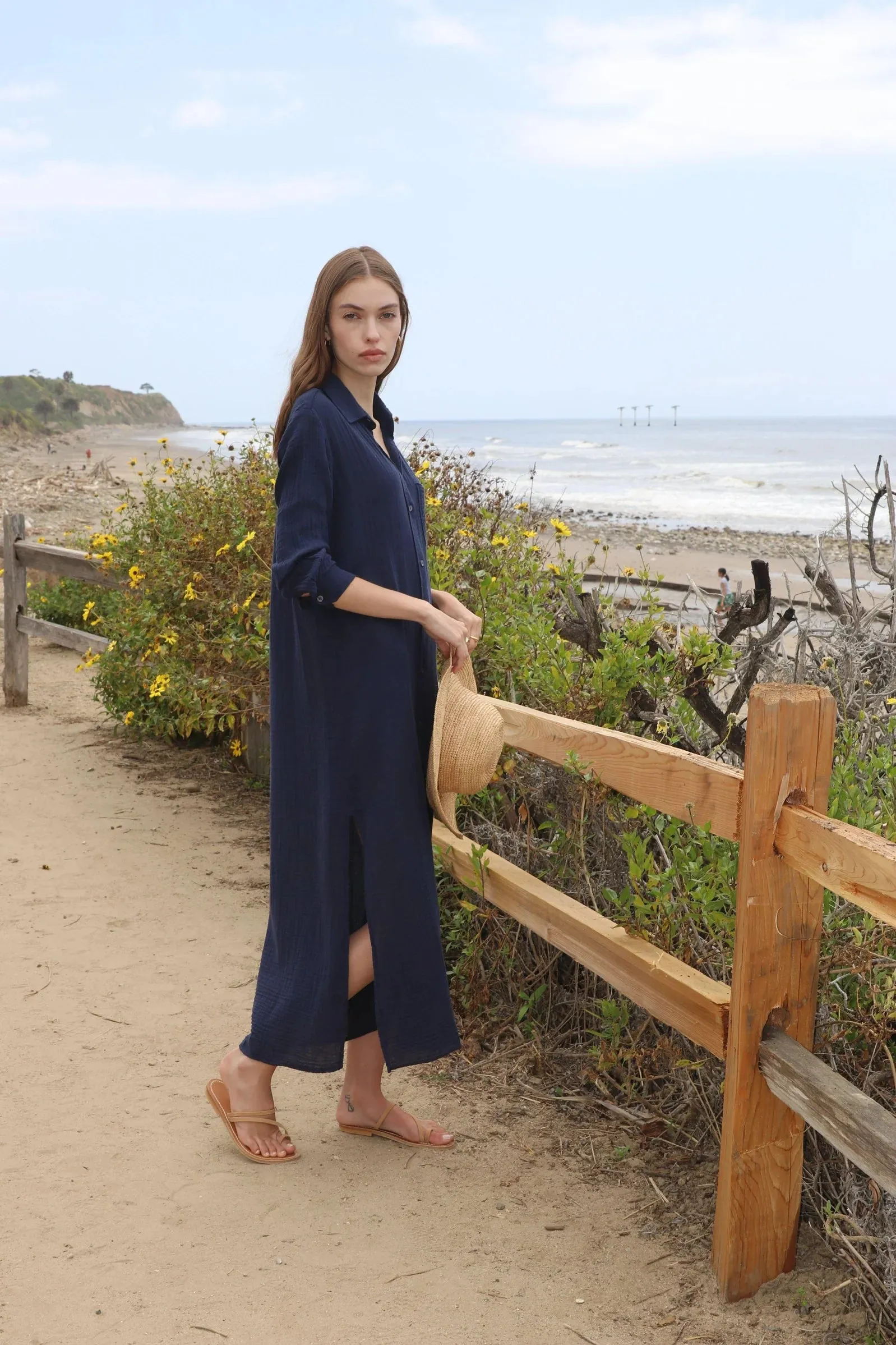 Boyfriend Maxi Dress - Navy