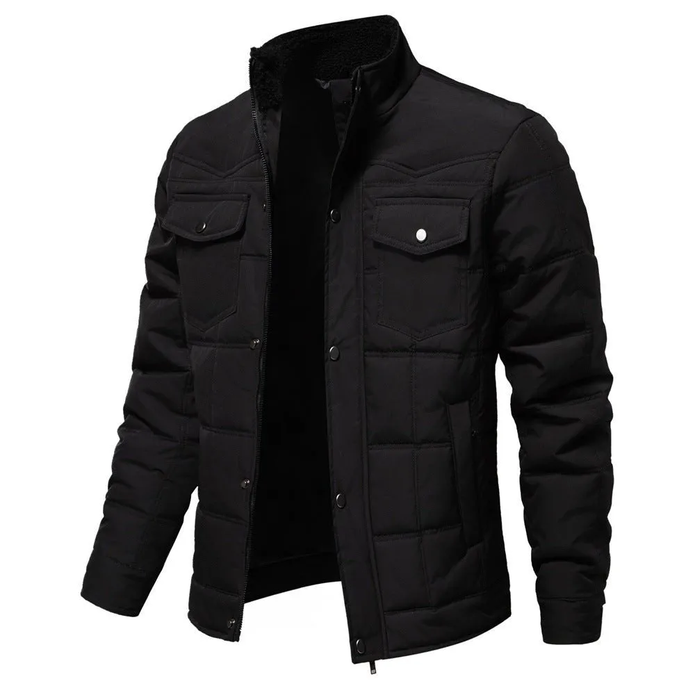 Casual Fashionable Stand Collar Coat Men's Jacket