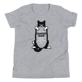 Cat Danger Zone Kid's Youth Tee