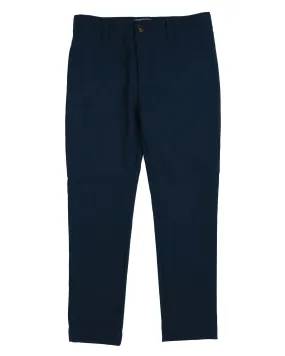 Cord effect navy slim trousers by Belati