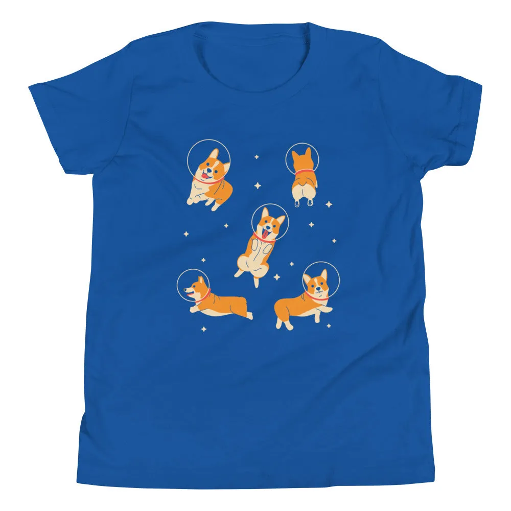 Corgis In Space Kid's Youth Tee