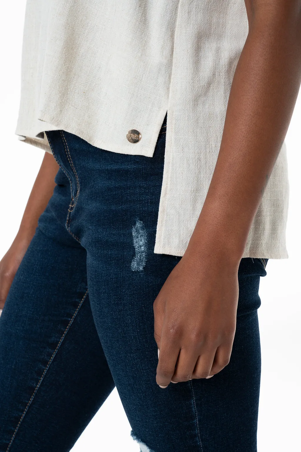Crew Neck Tank _ 143371 _ Oatmeal
