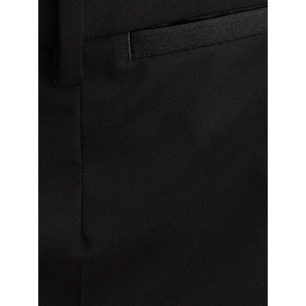 Dolce & Gabbana Sleek Black Wool Trousers for Men