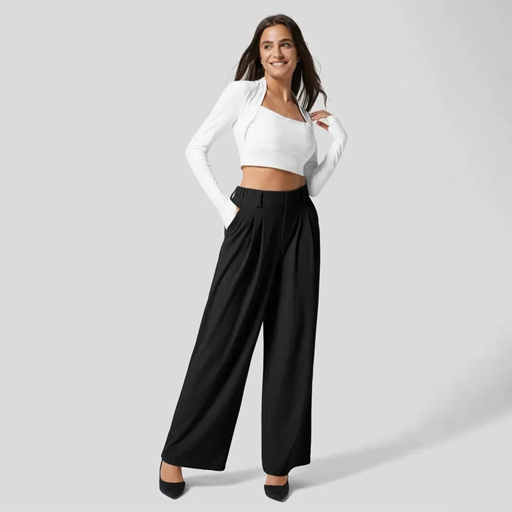 Eleanora - Elegant Wide-Leg Palazzo Trousers