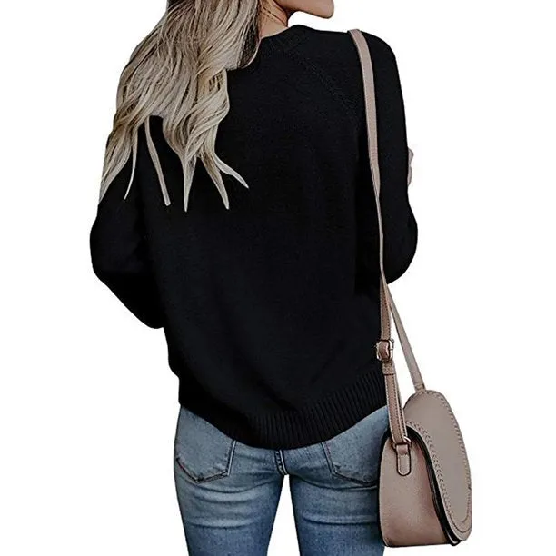 Fantaslook Sweaters for Women Cute Heart Knitted Sweaters Long Sleeve Pullover