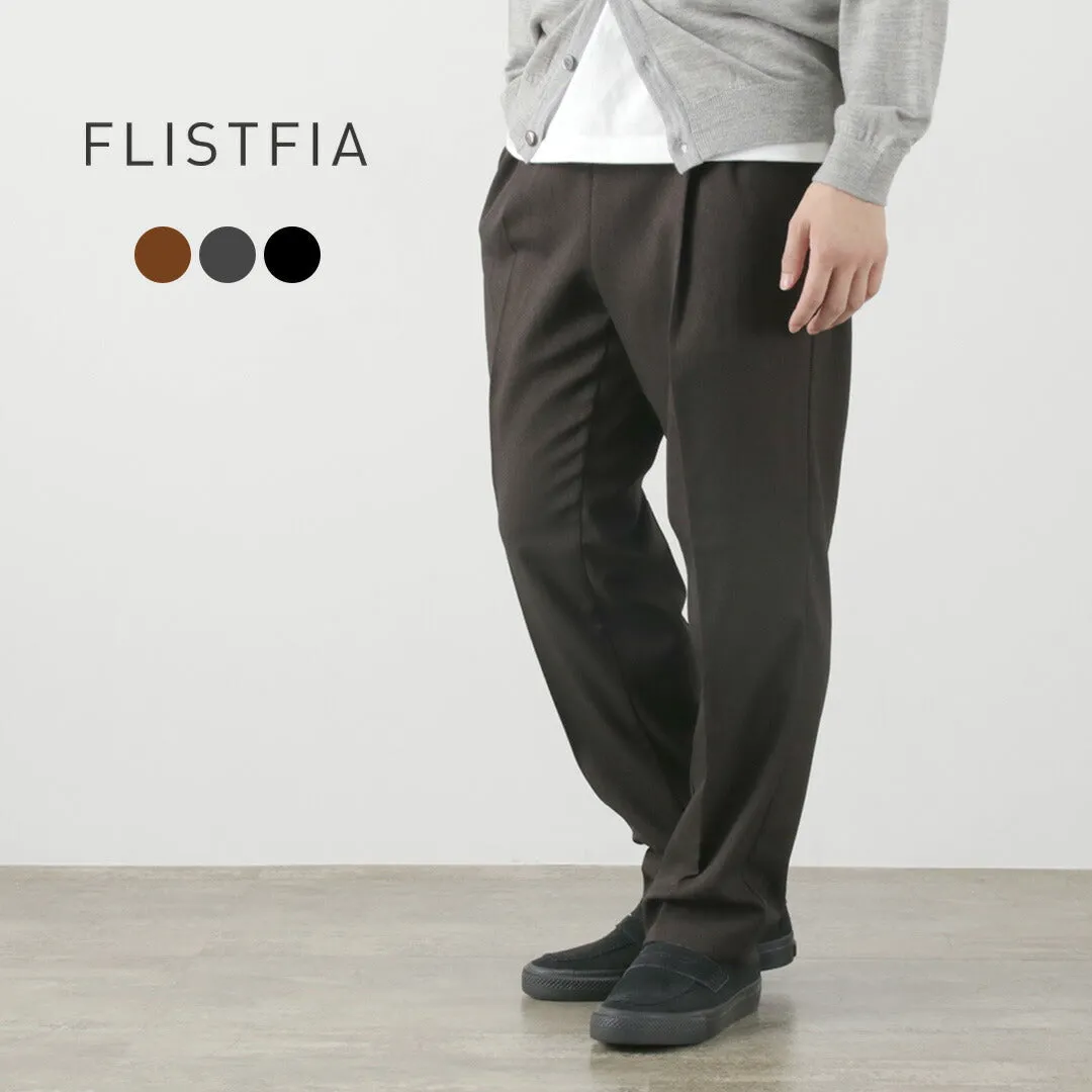 FLISTFIA / Wool-like Tuck Wide Trouesrs