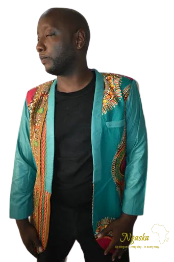 Green Dashiki Jacket DJGR