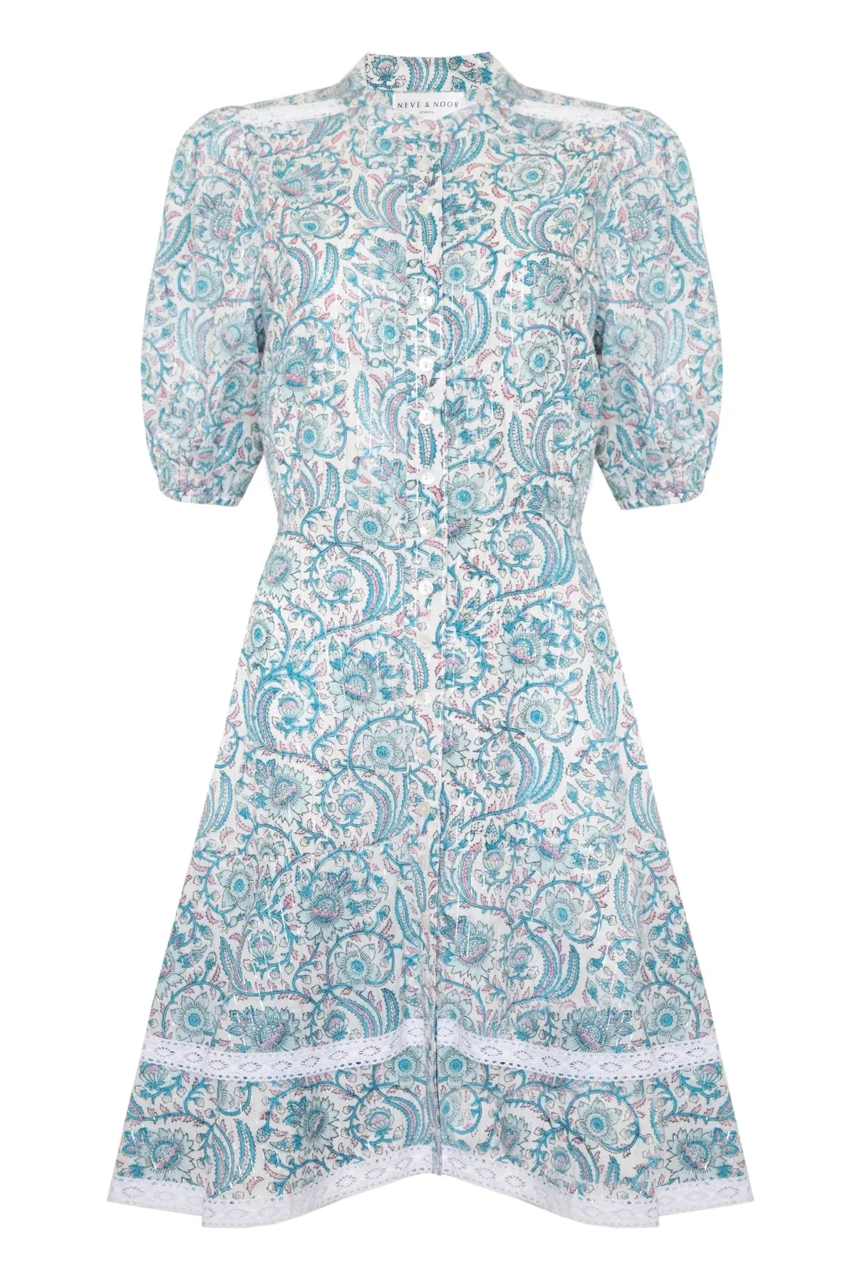 Isabelle Mini Dress - Aquamarine