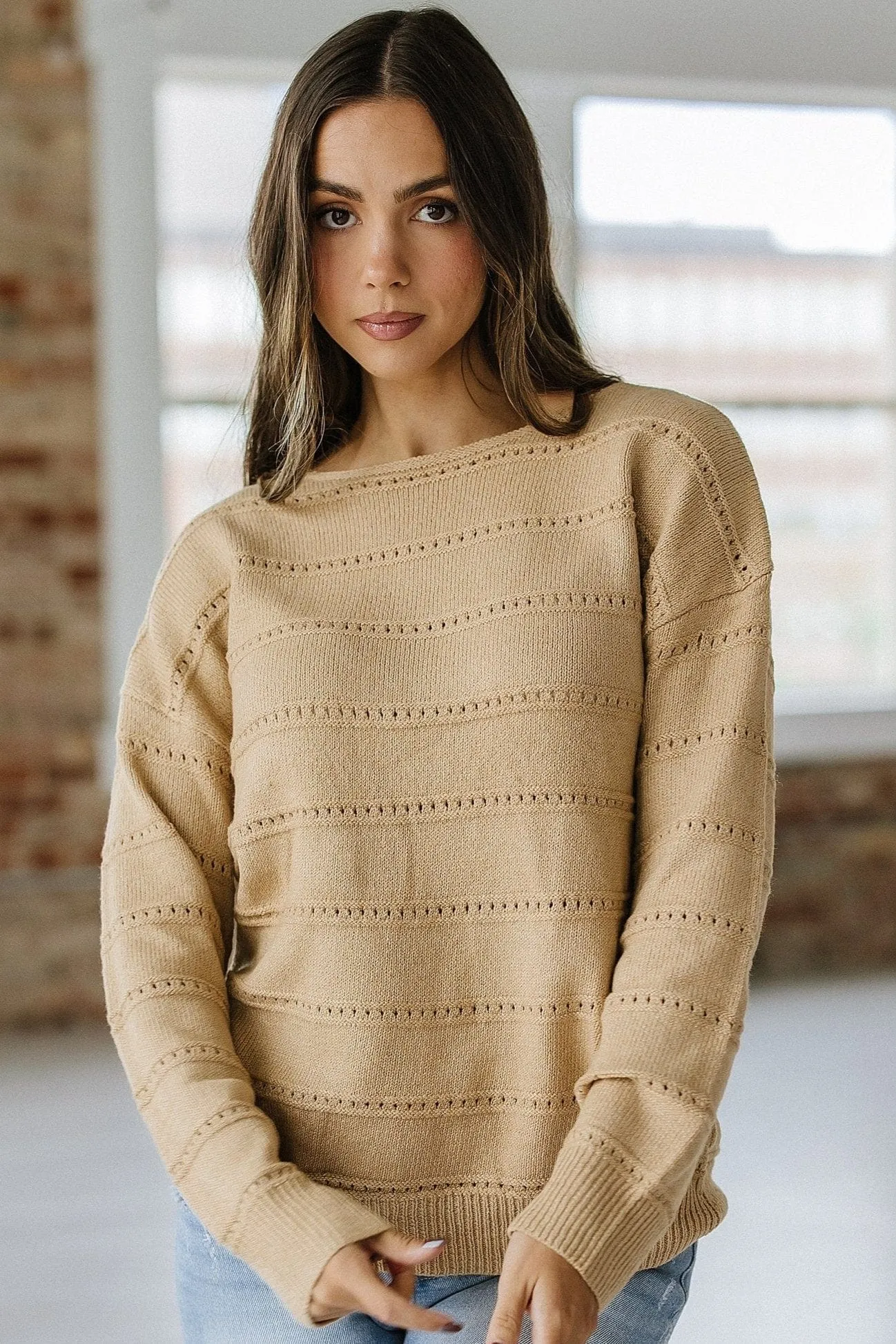 Kat Boat Neck Knit Sweater | S-XL