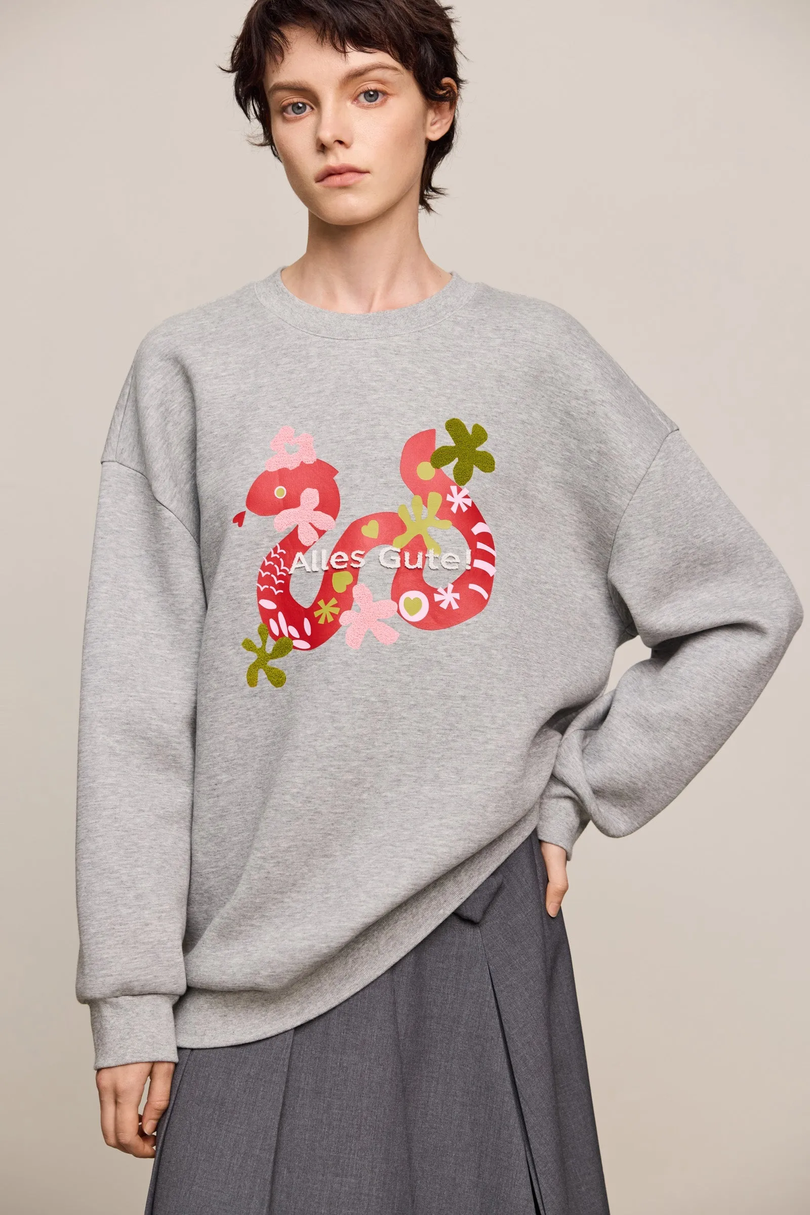 LILY New Year Snake Zodiac Sweatshirt