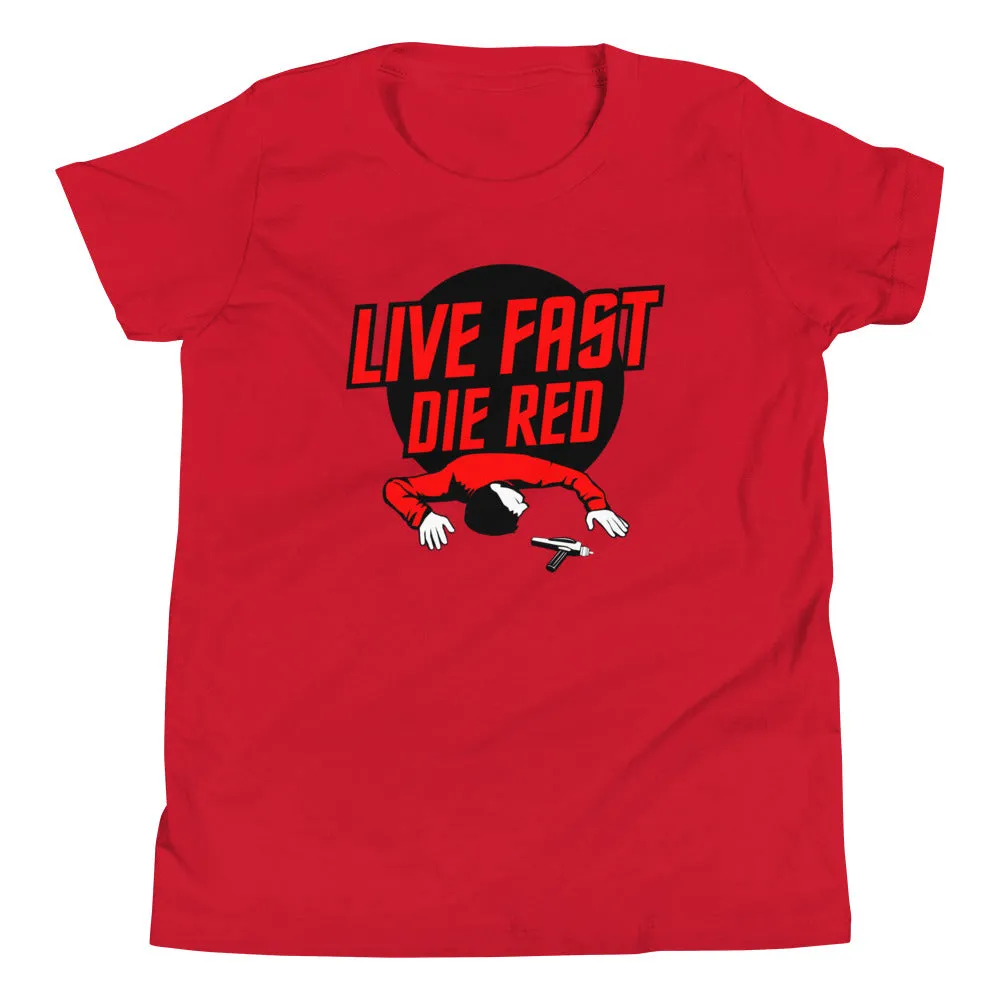 Live Fast Die Red Kid's Youth Tee