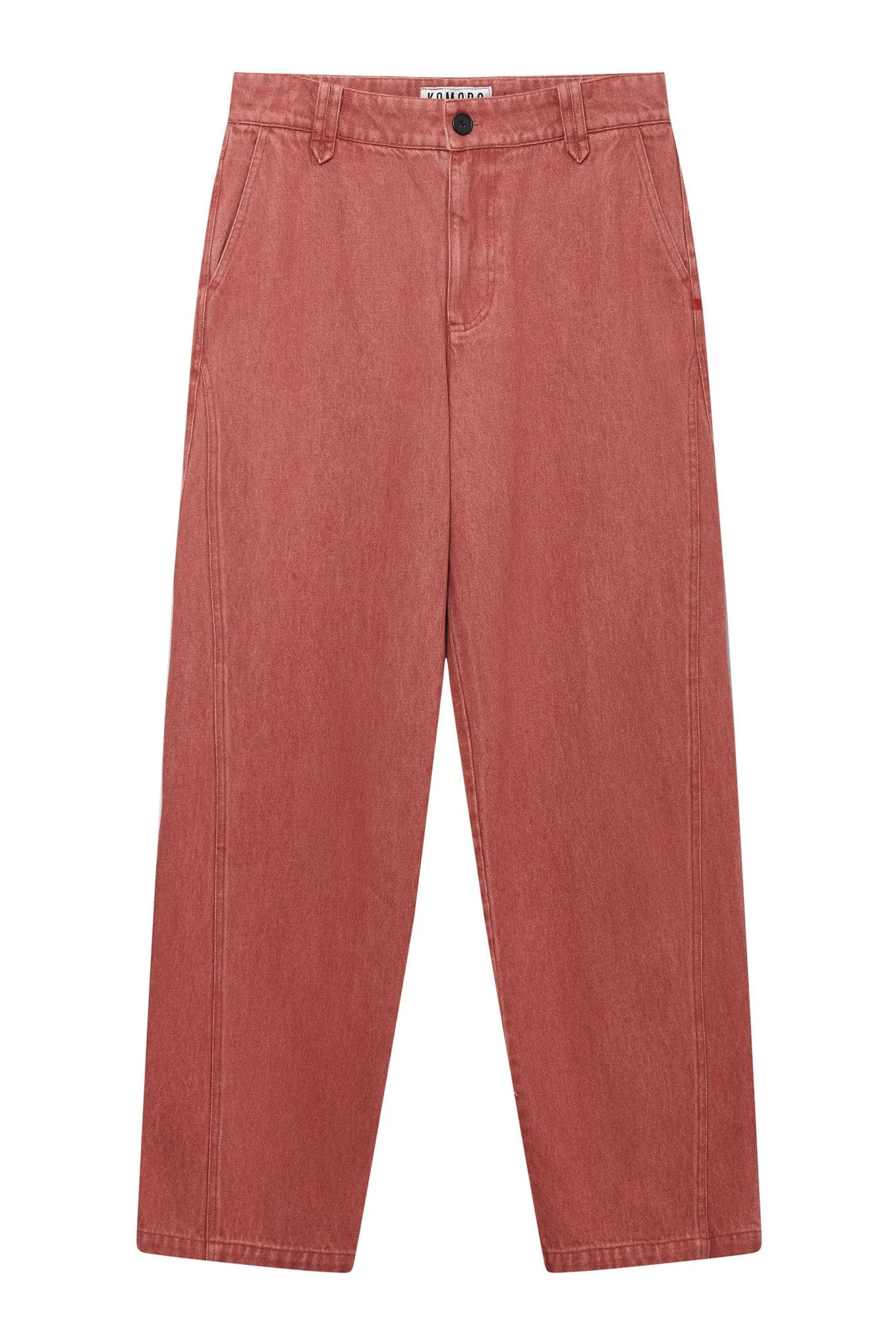 Makulu Men's Organic Cotton Twill Denim Trousers | Red Wash