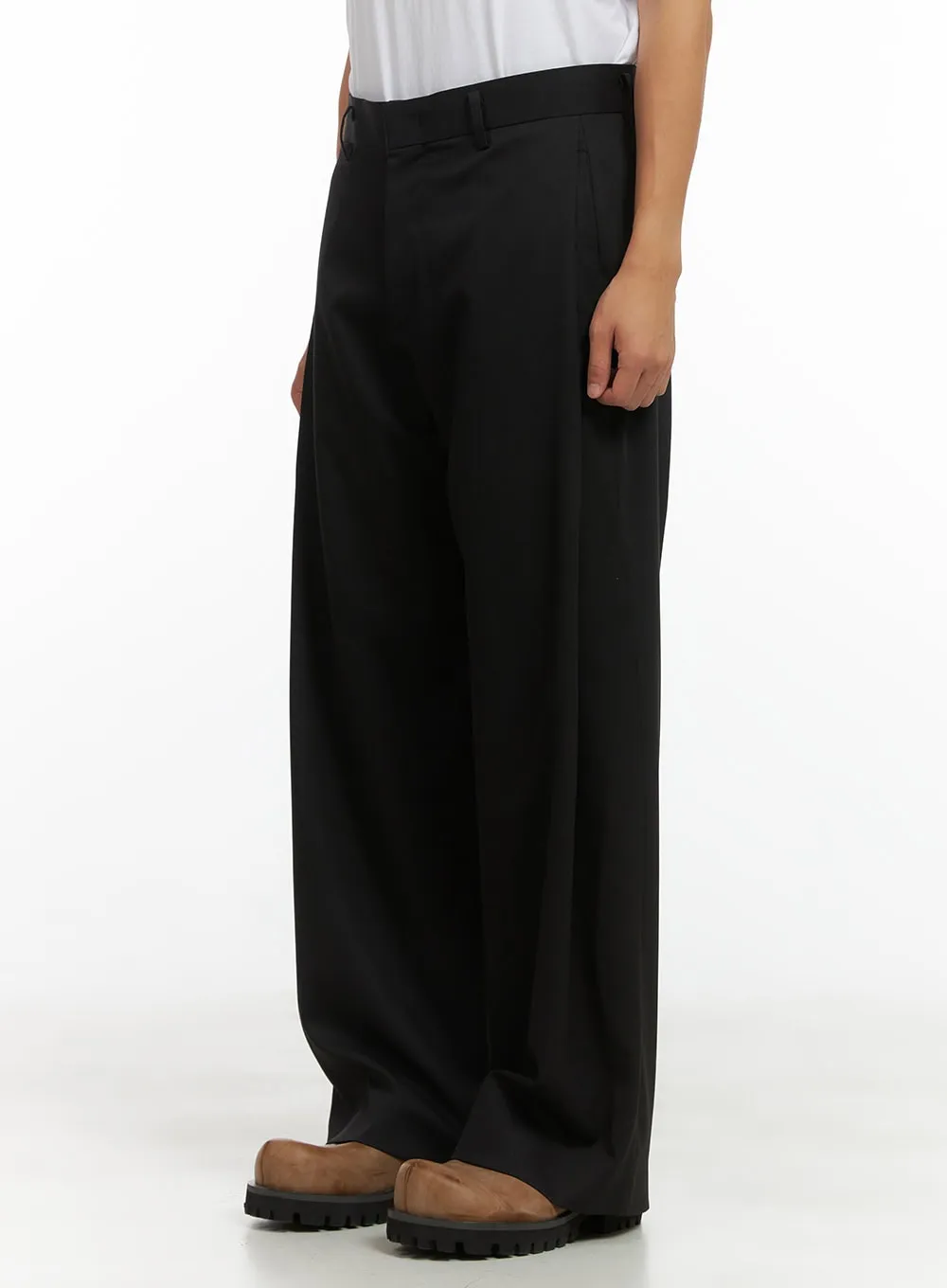 Men's Sophisticated Wide Leg Trousers CO408