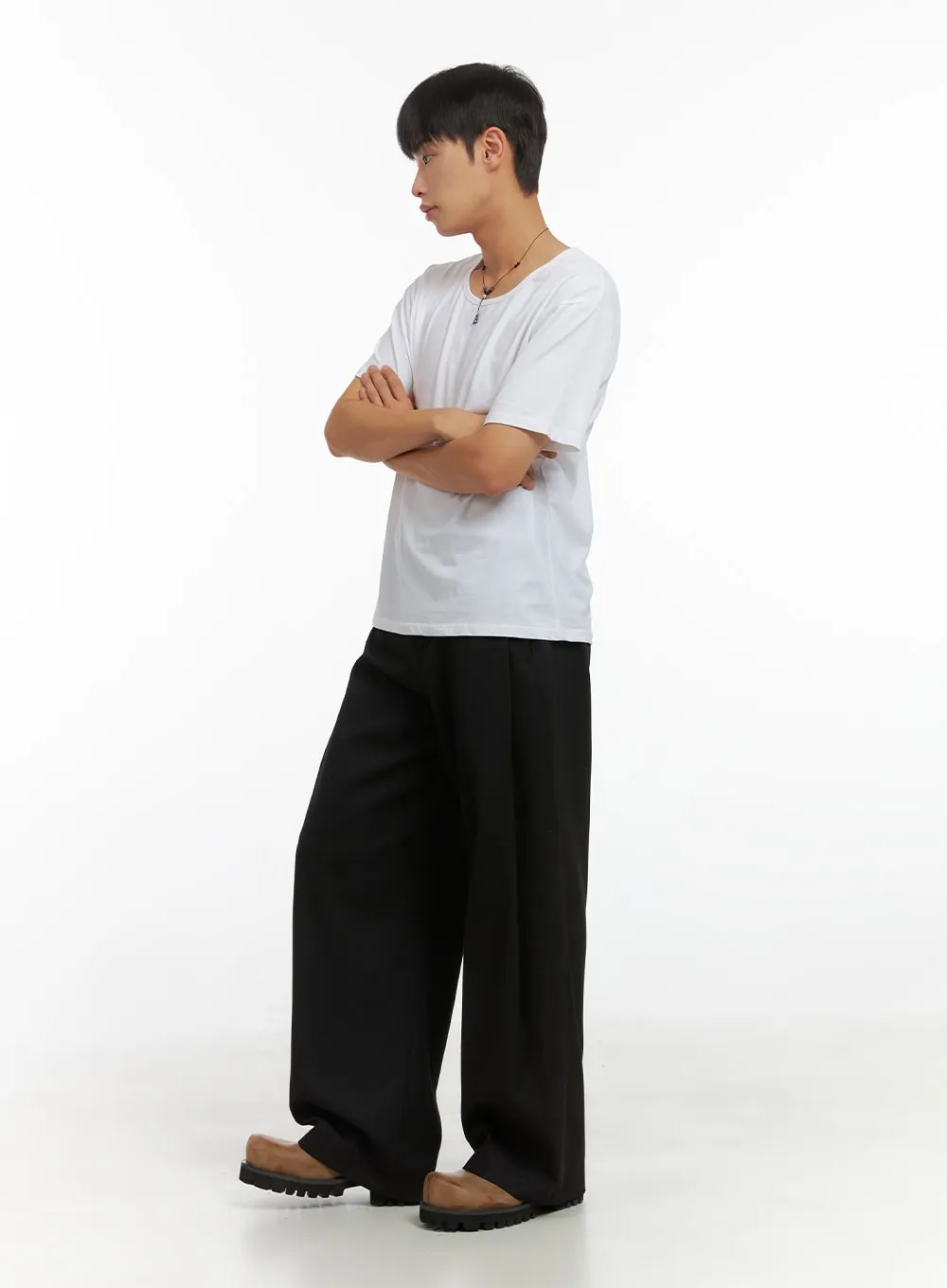 Men's Sophisticated Wide Leg Trousers CO408