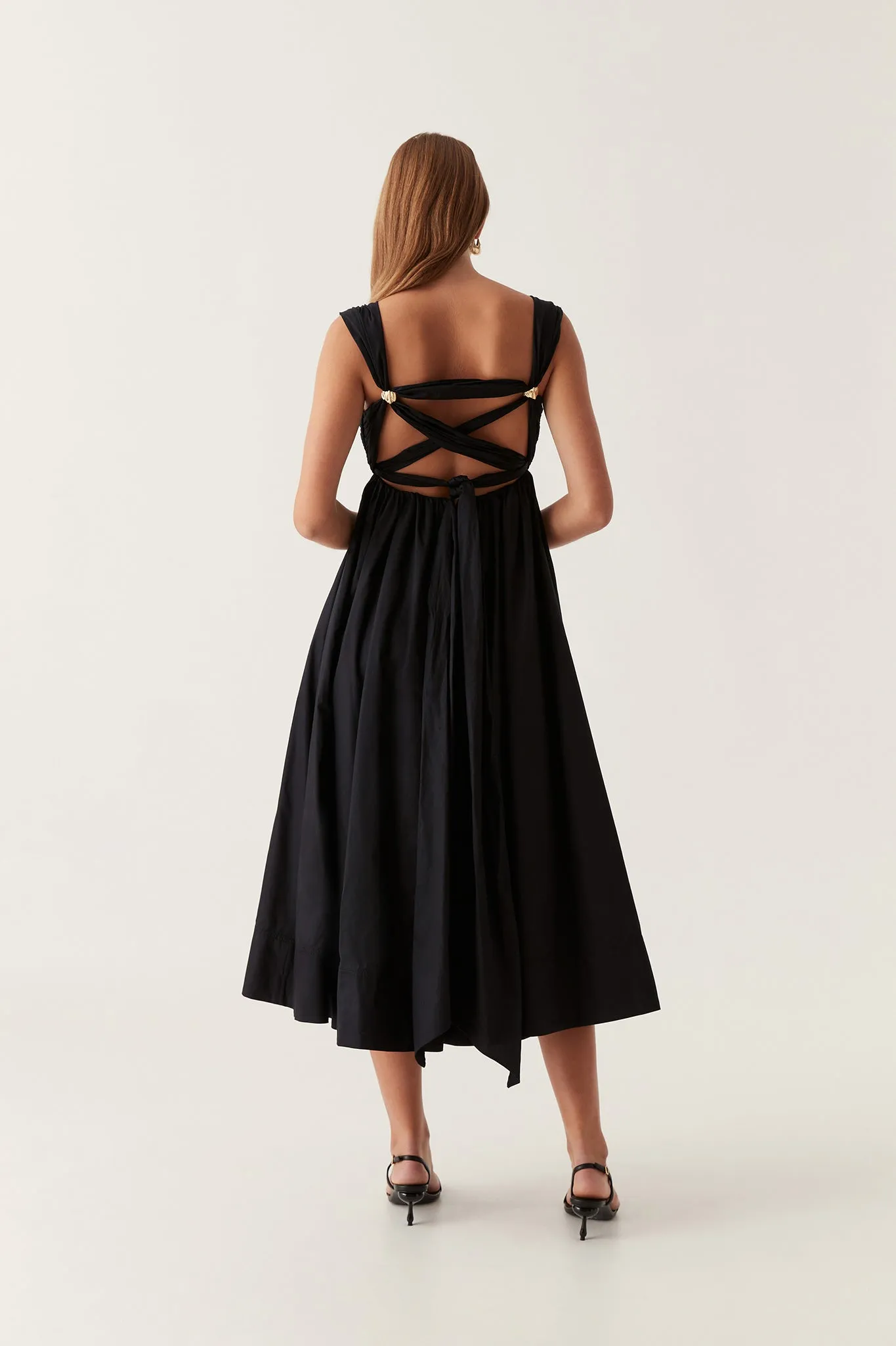 Nova Tie Back Midi Dress