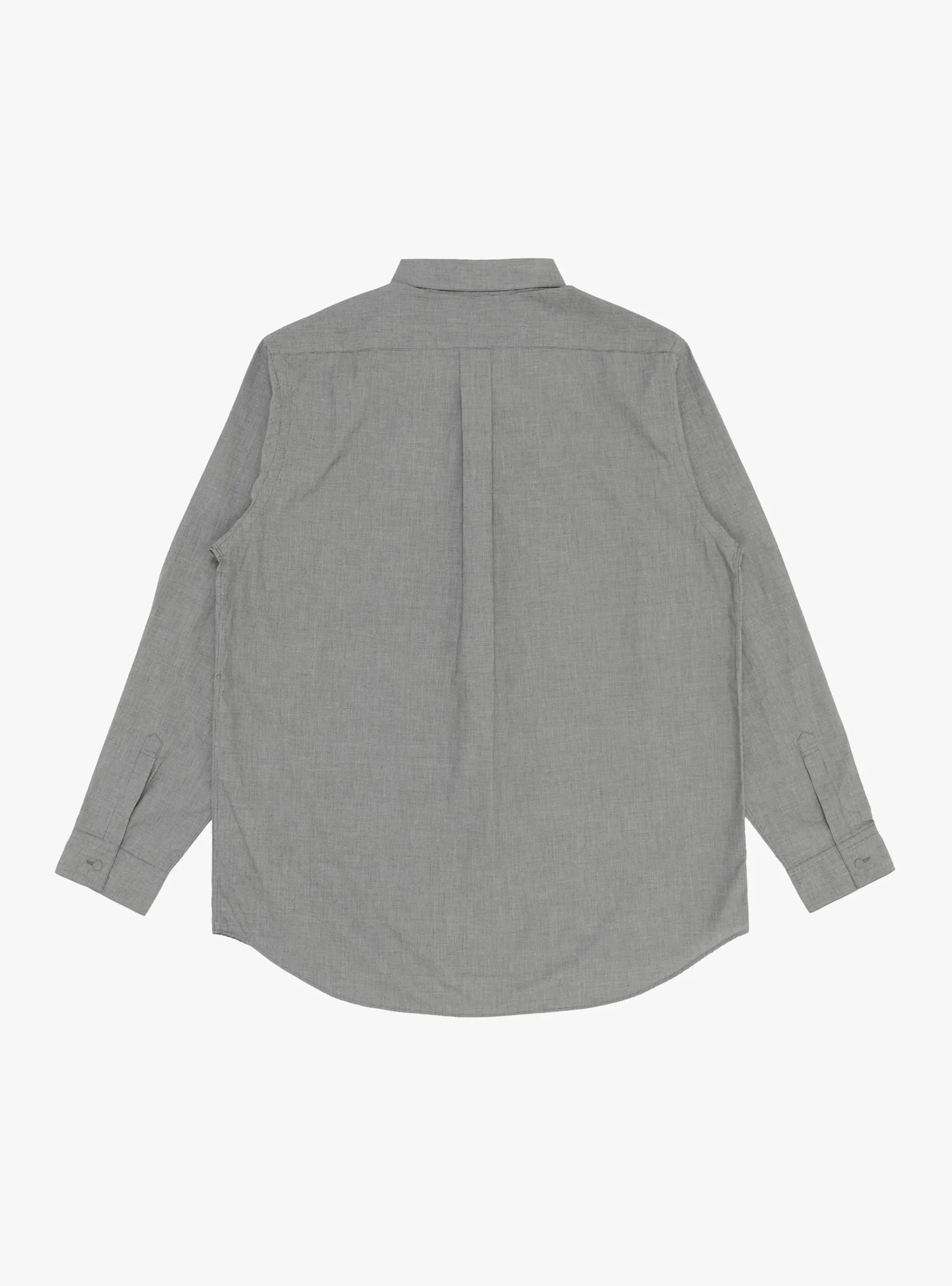 Regular Collar Wind Shirt Grey