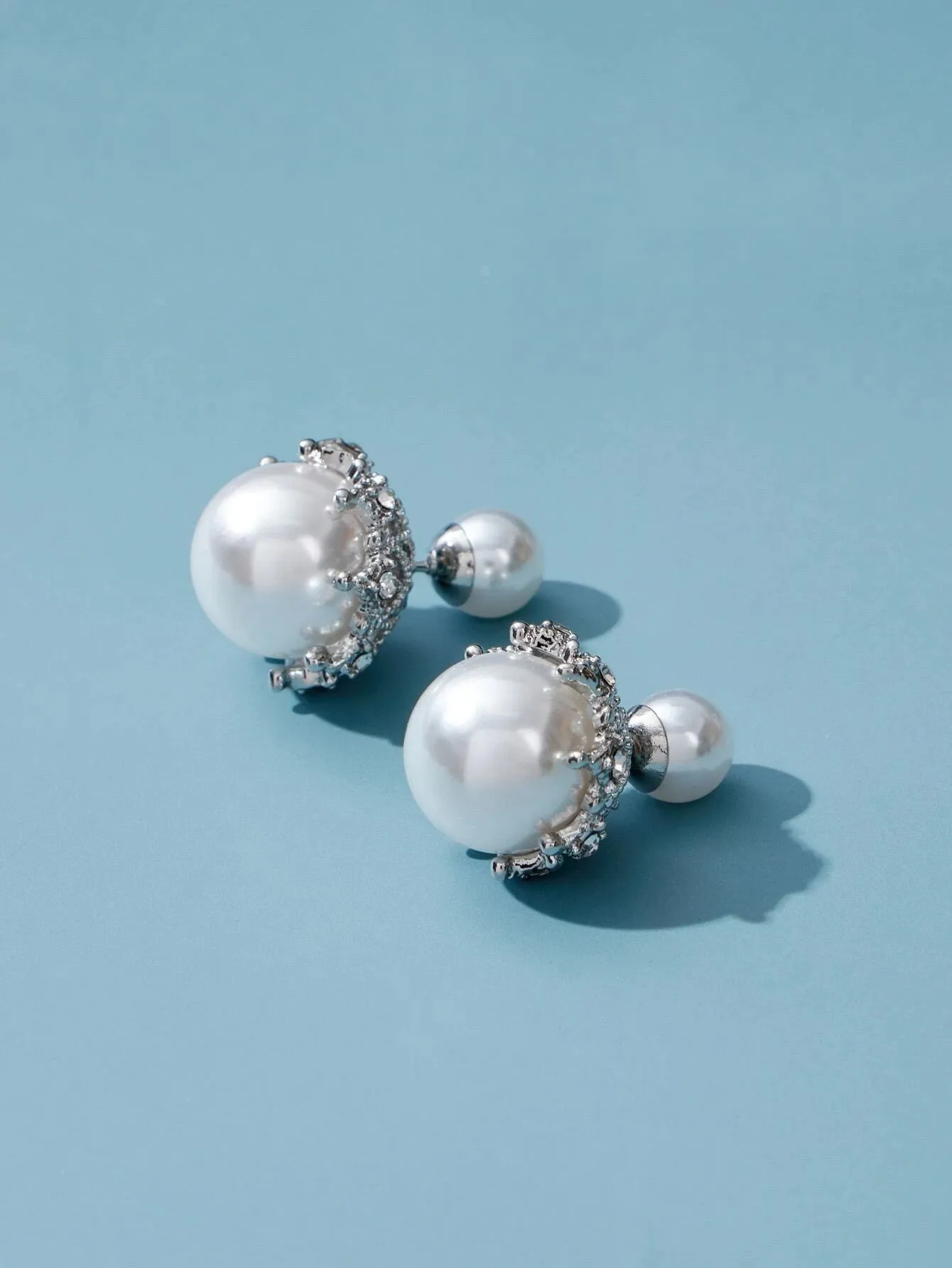 Shein Faux Pearl Decor Earring Jackets