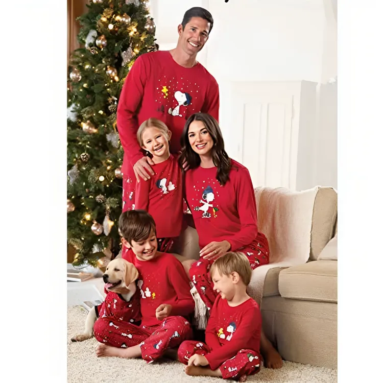 Snoopy Family Pajamas Matching Sets