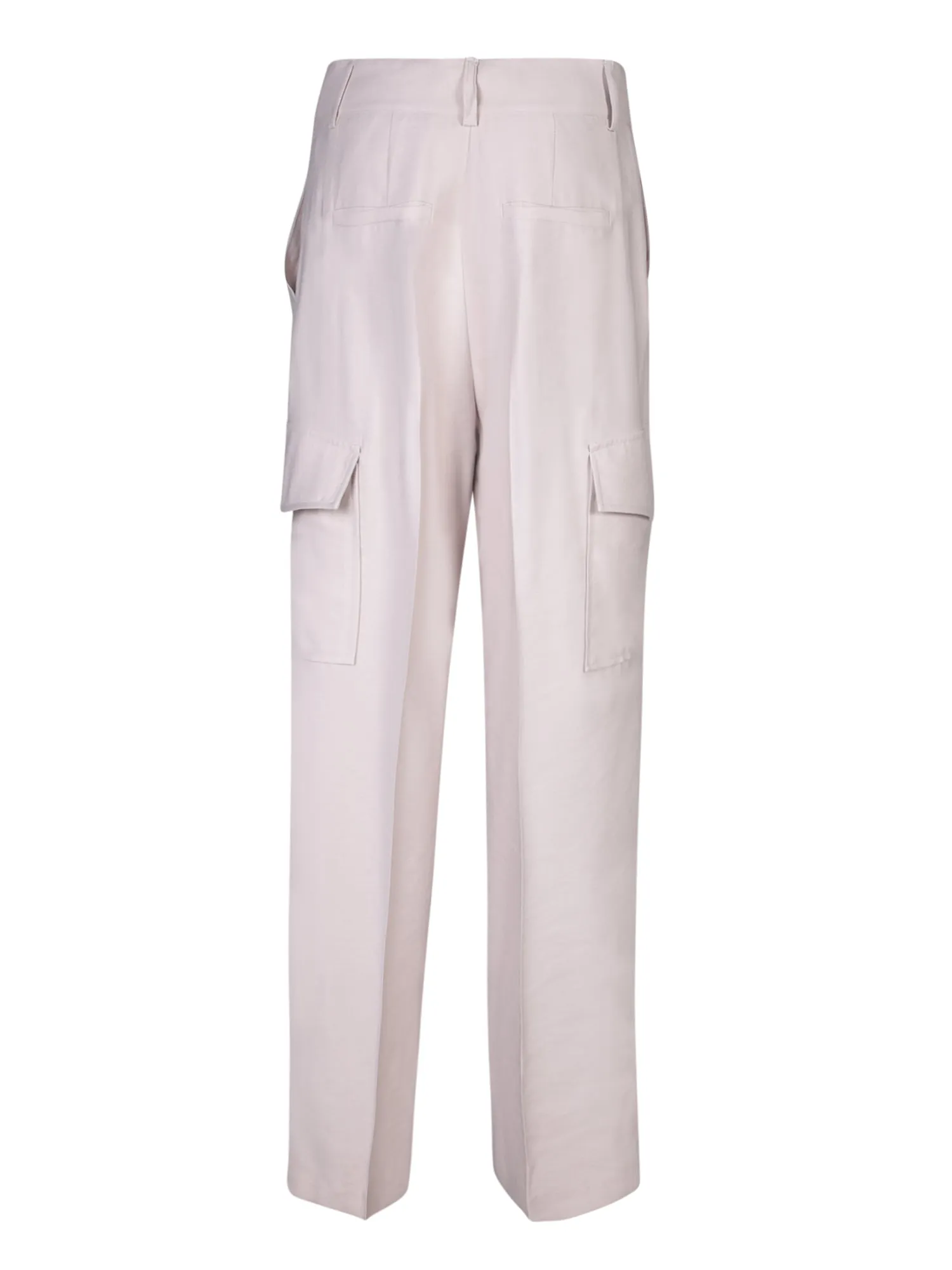 Taupe Twill Cargo Trousers by Blanca Vita