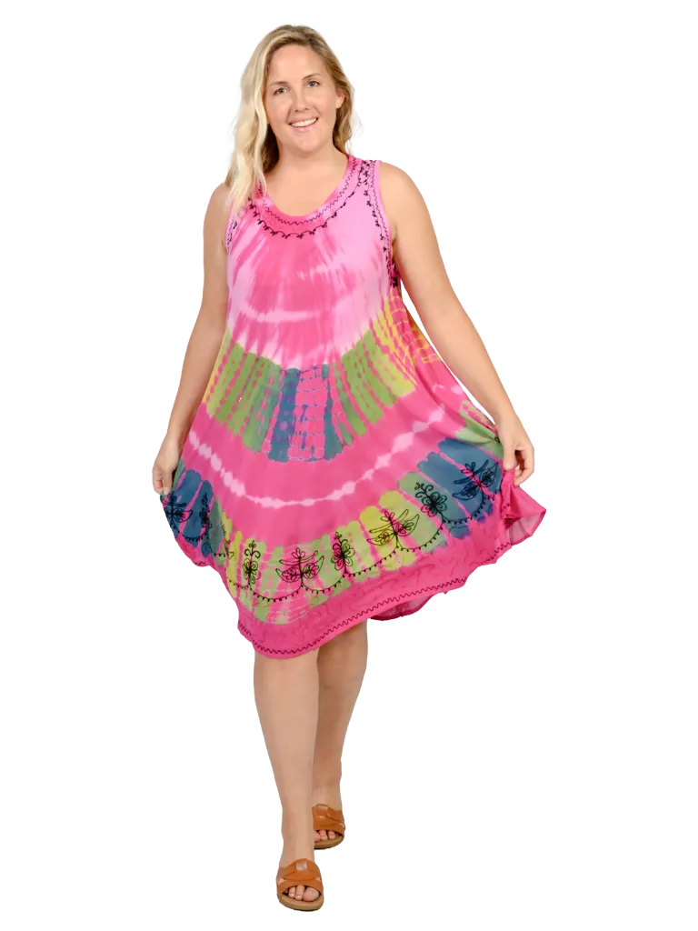 Tie Dye Umbrella Dresses